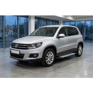 Sānu pakāpieni New Vision Grey (2 gab., alumīnijs) Volkswagen Tiguan 2007–2016 foto 1