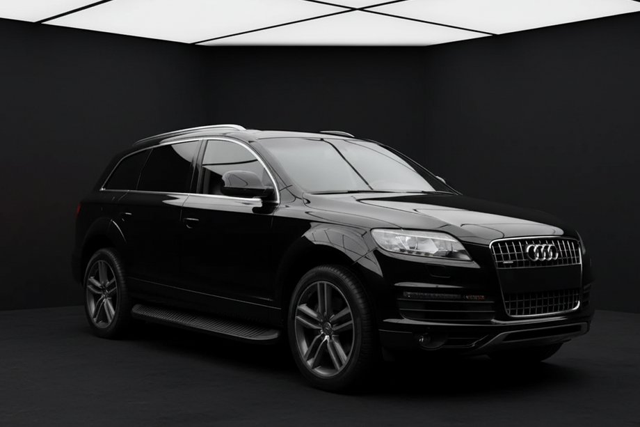 Audi Q7 2005–2015 Sānu sliekšņi Tayga Black (2 gab., alumīnijs) Image