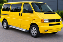 Volkswagen T4 Transporter 1990–2003 Sānu pakāpieni New Vision Grey (2 gab., alumīnijs) Garā riteņu bāze foto 1