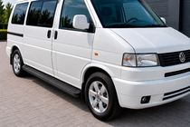Volkswagen T4 Transporter 1990–2003 Sānu sliekšņi Tayga Black (2 gab., alumīnijs) foto 1