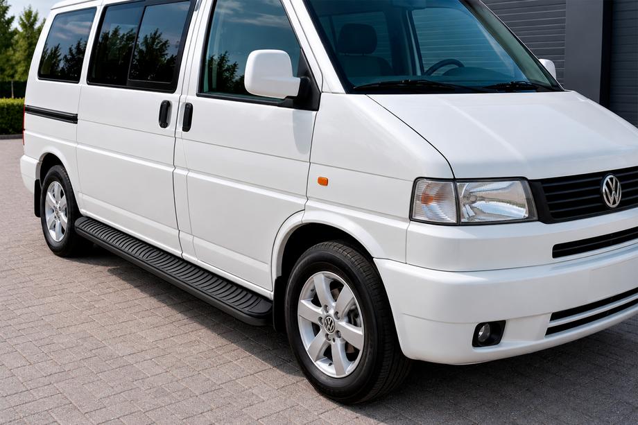 Volkswagen T4 Transporter 1990–2003 Sānu sliekšņi Tayga Black (2 gab., alumīnijs) Image