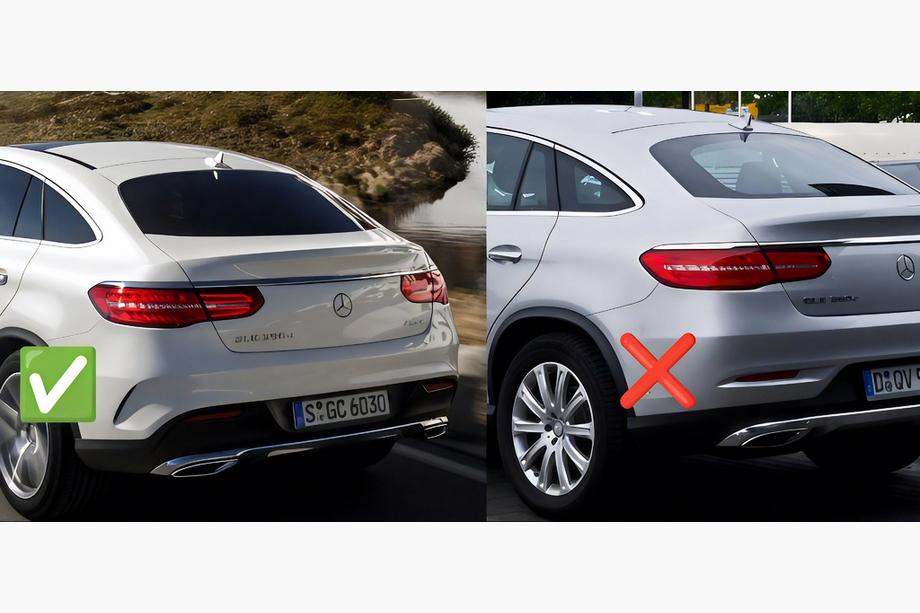 Mercedes GLE kupeja C292 2015–2019 Premium dubļusargi bez sliekšņiem (4 gab.) Foto 6