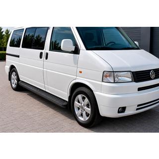 Sānu sliekšņi Tayga Black (2 gab., alumīnijs) Volkswagen T4 Caravelle/Multivan 1990–2003 foto 1