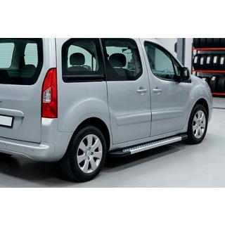 Sānu pakāpieni New Vision Grey (2 gab., alumīnijs) Peugeot Partner Tepee 2008–2018 foto 1