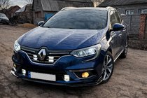 Renault Megane IV 2016–2025 Priekšējā bufera lūpas uzlika (melna) foto 1
