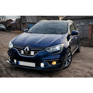 Priekšējā bufera lūpas uzlika (melna) Renault Megane IV 2016–2025 foto 1