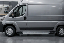Citroen Jumper 2007–2025 Sānu pakāpieni New Vision Grey (2 gab., alumīnijs) Garā riteņu bāze foto 1