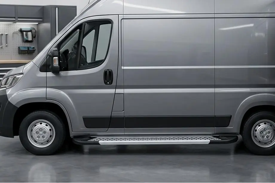 Citroen Jumper 2007–2025 Sānu pakāpieni New Vision Grey (2 gab., alumīnijs) Image