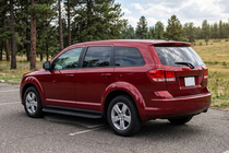 Dodge Journey 2008–2020 Sānu sliekšņi Tayga Black (2 gab., alumīnijs) foto 1