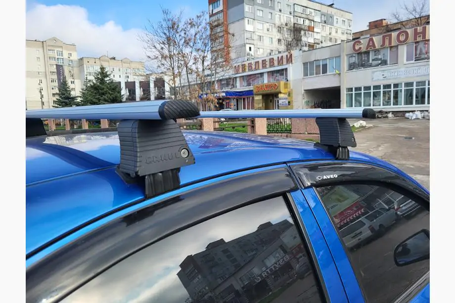 Chevrolet Aveo T250 2005–2011 Jumta šķērssijas gludam jumtam (2 gab., Asaf V4) Foto 1