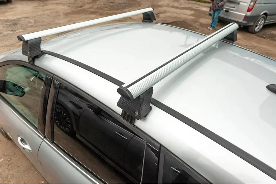Volkswagen Passat B6 2006–2012 Jumta šķērssijas gludam jumtam (2 gab., Asaf V4) Foto 10