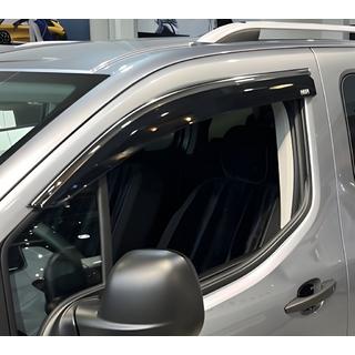 Logu vēja deflektori ar hromētu līsti (2 gab., Niken) Citroen Berlingo/Multispace 2018– foto 2