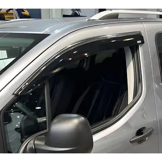 Logu vēja deflektori ar hromētu līsti (2 gab., Niken) Citroen Berlingo/Multispace 2018– foto 2