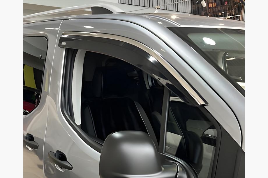 Citroen Berlingo/Multispace 2018– Logu vēja deflektori ar hromētu līsti (2 gab., Niken) Image