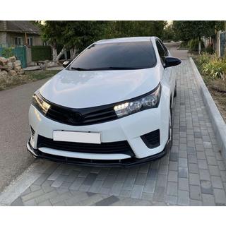 Priekšējā bufera lūpas uzlika (melna) Toyota Corolla 2013–2019 foto 3