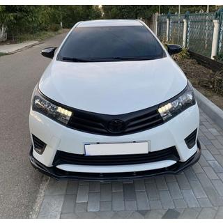 Priekšējā bufera lūpas uzlika (melna) Toyota Corolla 2013–2019 foto 2