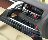 Toyota Land Cruiser 200 2007–2021 Ieliktņu komplekts (tumšs birstēts alumīnijs) foto 2