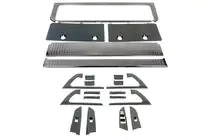 Toyota Land Cruiser 200 2007–2021 Ieliktņu komplekts (tumšs birstēts alumīnijs) foto 5