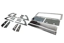 Toyota Land Cruiser 200 2007–2021 Ieliktņu komplekts (tumšs birstēts alumīnijs) foto 1