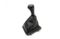 BMW 5. sērija E34 1988–1995 Pārnesumu sviras pārsegs + pārnesumu rokturis OEM 5 ātrumu (mākslīgā āda) foto 1