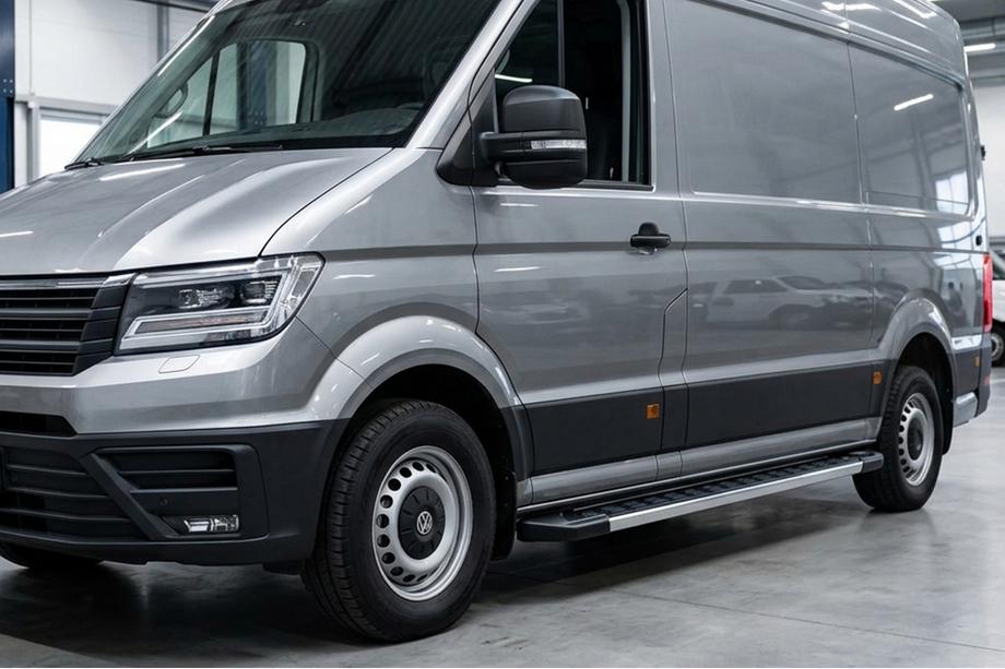Volkswagen Crafter 2016– Sānu sliekšņi RedLine V1 (2 gab., alumīnijs) Garā/Īpaši garā Image