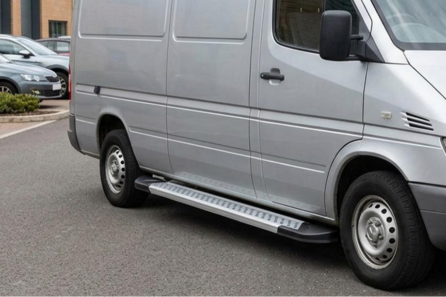 Volkswagen LT 1995–2006 Sānu pakāpieni New Vision Grey (2 gab., alumīnijs) Image