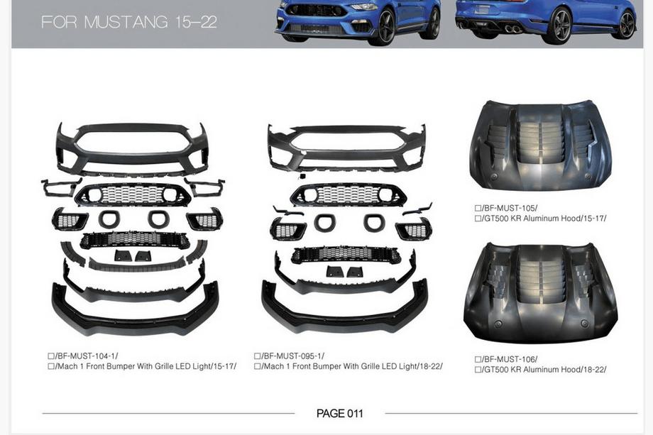 Ford Mustang 2015–2023 Bodykit komplekts Image