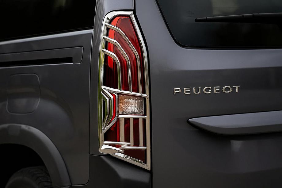 Peugeot Partner/Rifter 2019– Hromētas aizmugurējo lukturu uzlikas (2 gab., ABS) Image
