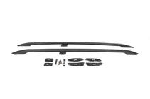 Toyota Land Cruiser 200 2007–2021 Jumta reliņi, turku dizains (melni, 2 gab.) metāla stiprinājuma kājas foto 2