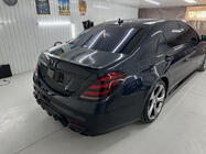 Mercedes S-class W222 2013–2022 BRB virsbūves komplekts (melns, 2018+) foto 36