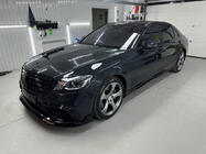 Mercedes S-class W222 2013–2022 BRB virsbūves komplekts (melns, 2018+) foto 43
