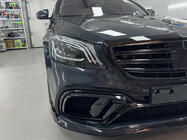 Mercedes S-class W222 2013–2022 BRB virsbūves komplekts (melns, 2018+) foto 47