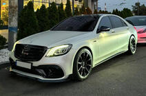 Mercedes S-class W222 2013–2022 BRB virsbūves komplekts (melns, 2018+) foto 3