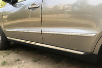 Hyundai Santa Fe 2 2006–2012 Durvju moldingi (4 gab., nerūsējošais tērauds) foto 2