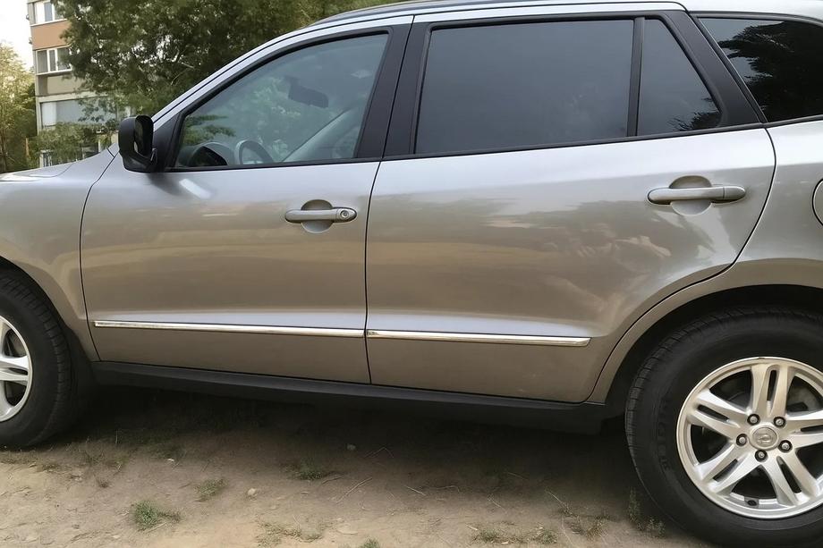 Hyundai Santa Fe 2 2006–2012 Durvju moldingi (4 gab., nerūsējošais tērauds) Image