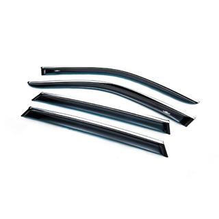 Logu vēja deflektori ar hromētu moldinglīsti (4 gab., HIC) BMW X5 E70 2007–2013 foto 2
