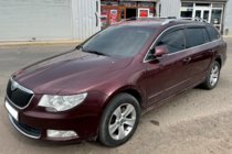 Skoda Superb 2009–2015 Logu vēja deflektori ar hroma līsti SW (4 gab., HIC) foto 3