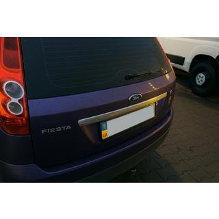 Uzliktnis virs numura zīmes (nerūsējošais tērauds) Ford Fiesta 2002–2008 foto 3