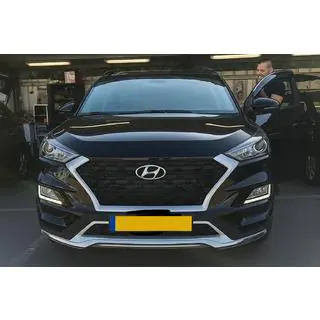 Priekšējais un aizmugurējais lūpas spoilers 2019+ (2 gab.) Hyundai Tucson TL 2016–2021 foto 4