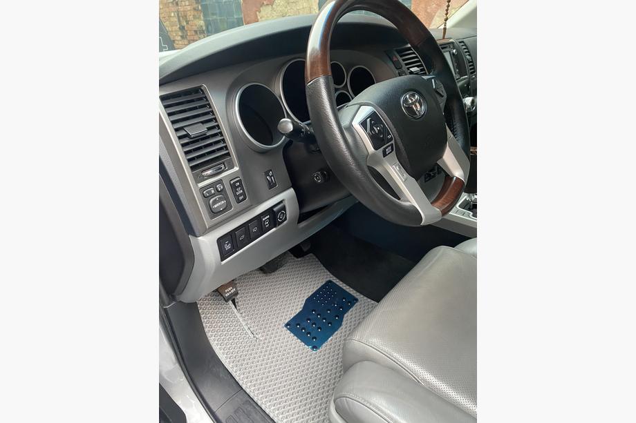 Toyota Sequoia 2007–2022 Poliuretāna salona paklājiņi, 3 rindas (EVA, pelēki) 2. rinda – 3 sēdvietas Foto 3