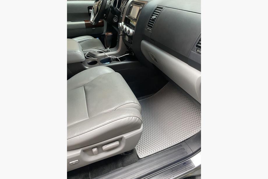Toyota Sequoia 2007–2022 Poliuretāna salona paklājiņi, 3 rindas (EVA, pelēki) 2. rinda – 3 sēdvietas Foto 6