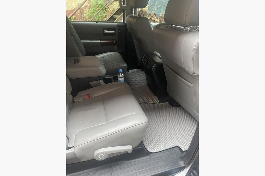 Toyota Sequoia 2007–2022 Poliuretāna salona paklājiņi, 3 rindas (EVA, pelēki) 2. rinda – 3 sēdvietas Foto 2