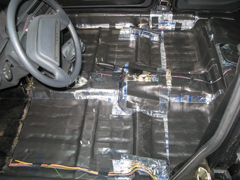 VAZ 2115 grīdas skaņas izolācija pašu spēkiem