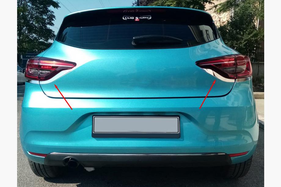 Renault Clio V 2019– Aizmugurējo lukturu uzlikas no nerūsējošā tērauda (2 gab.) Image