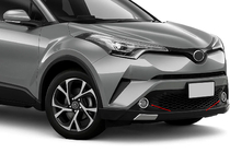 Toyota C-HR 2016–2023 Miglas lukturu uzlikas (2 gab., nerūsējošais tērauds) foto 1