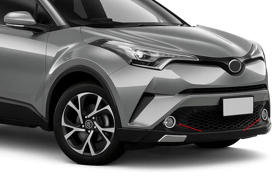 Toyota C-HR 2016–2023 Miglas lukturu uzlikas (2 gab., nerūsējošais tērauds) Image