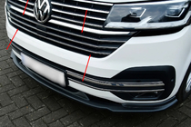 Volkswagen T6 2015–2024 Hroma radiatora režģa uzlikas 2019+ (5 gab., nerūsējošais tērauds) OmsaLine – itāļu nerūsējošais tērauds foto 1