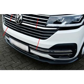 Hroma radiatora režģa uzlikas 2019+ (5 gab., nerūsējošais tērauds) Volkswagen T6 2015–2024 foto 1
