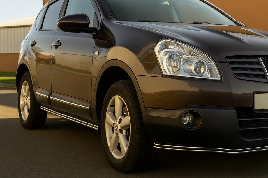 Nissan Qashqai 2007–2010 Dubultās sānu caurules (2 gab., nerūsējošais tērauds) Image