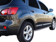 Nissan Qashqai 2010–2014 Dubultās sānu caurules (2 gab., nerūsējošais tērauds) foto 2